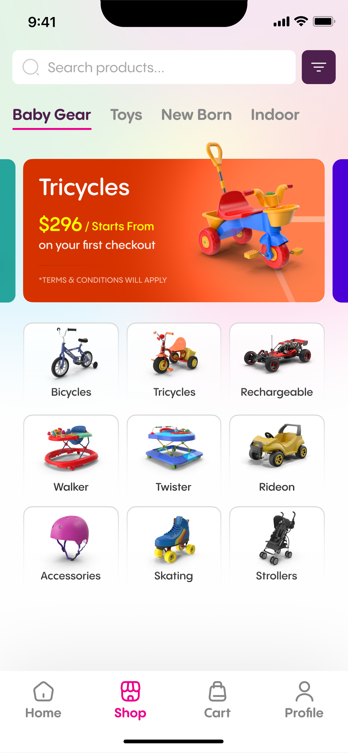 Shop, Details, and Checkout. (1)